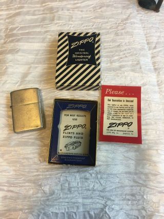 Vintage Bradford,  Pa.  Zippo Brand Lighter With Box