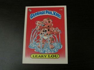 1985 Topps Garbage Pail Kids 1st Series Usa 23b Leaky Lou Glossy Cc15
