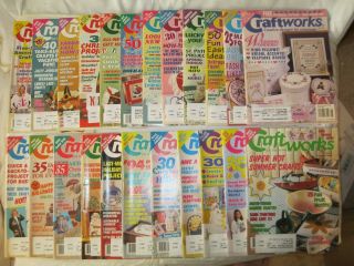 (23) Vintage 1993 - 5 Craftworks For The Home Magazines W/all Patterns