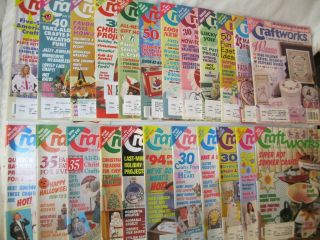 (23) Vintage 1993 - 5 CRAFTWORKS FOR THE HOME magazines w/ALL PATTERNS 2