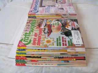 (23) Vintage 1993 - 5 CRAFTWORKS FOR THE HOME magazines w/ALL PATTERNS 6