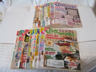 (23) Vintage 1993 - 5 CRAFTWORKS FOR THE HOME magazines w/ALL PATTERNS 7