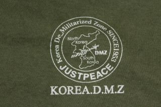 Korea Dmz Zone T Shirt Demilitarized Zone Military Large Olive Drab T Shirt