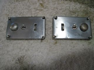 Vintage 1941 Singer Featherweight 221 Case Lock Latch Assembly Set Of 2