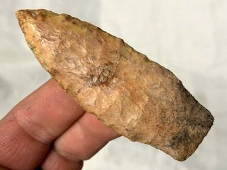 Colorful Kramer Point Andrew Co. ,  Missouri Authentic Arrowhead Artifact Mb16