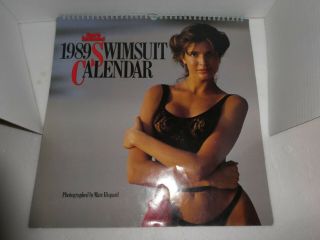 Swimsuit Calendar Sports Illustrated 1989 15x15 " Cindy Crawford,  Kathy Ireland,