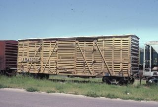 Union Pacific Railroad Boxcar Up Sidney Ne 1992 Photo Slide