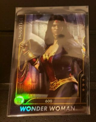Injustice Arcade Dave And Busters Card 96 Wonder Woman 600 Holofoil Ultra Rare