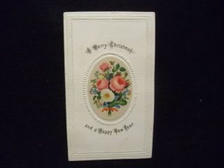 Victorian Scrap 9835 - Christmas Card Token - Cir: 1860s - By Good All