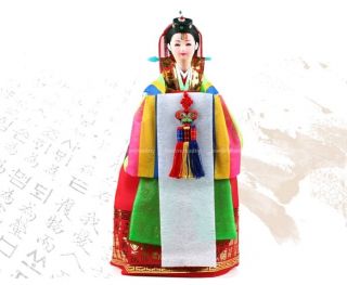 13 " Korean Beauty Barbie Doll Hanbok Traditional Charming Wedding Bride Handmade