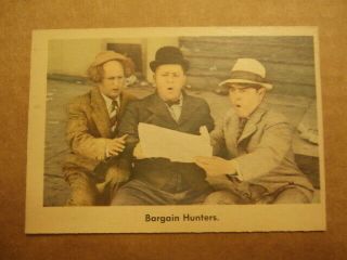 1959 Fleer Three Stooges Trading Cards 31 Ex " Bargain Hunters "