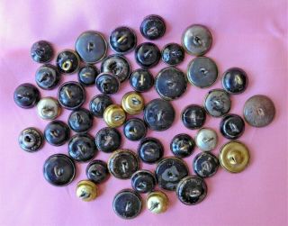 40,  COLLECTABLE vintage METAL buttons AUSTRIAN TINIES cut steel and more (66) 8