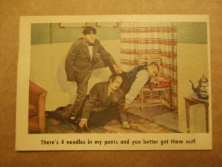1959 Fleer Three Stooges Trading Cards 11 Ex " There 