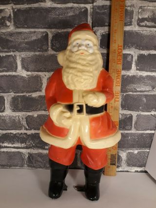 Vintage Blow Mold Santa Claus Light Up Christmas Yard Decor (no Light)