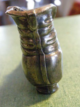 Vintage to Antique Metal Boot Match Holder,  toothpick holder,  pin cushion 5