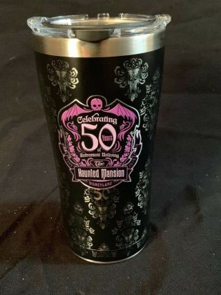 Disneyland Haunted Mansion 50th Event Logo Tervis Tumbler Rare