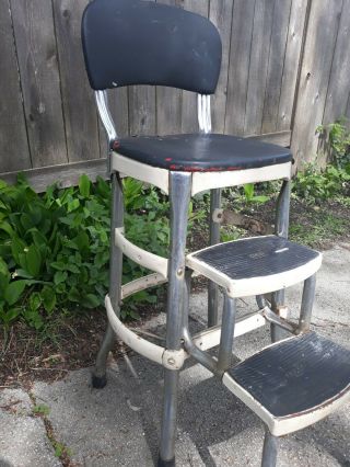 Vtg.  Cosco Chair/folding Step Stool