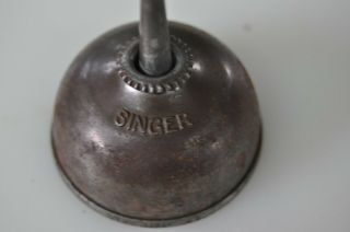 Antique Singer Sewing Machine Brass Oil Can Oiler