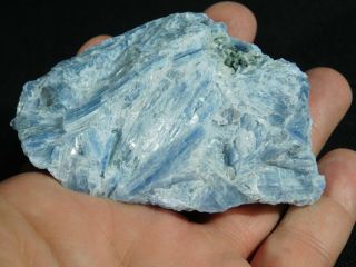 A Big 100 Natural Light Blue Paraiba Kyanite Crystal Cluster Brazil 222gr