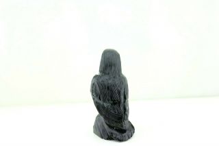 Crow Natural Stone Hand Carved 4 