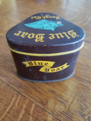 Vintage Blue Boar Rough Cut Tobacco Tin 2