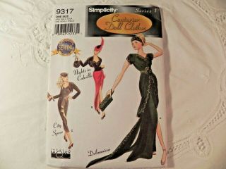 Simplicity Sewing Patterns 9527 - 9317 - 9049 Couturier Fashion 15 1/2 