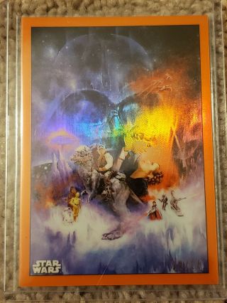 2019 Topps Star Wars Chrome Legacy Orange Poster Cards Pc - 2 14/25