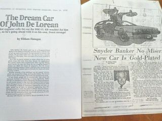 17 Docs From Historical DELOREAN Motor Corporation Records 4
