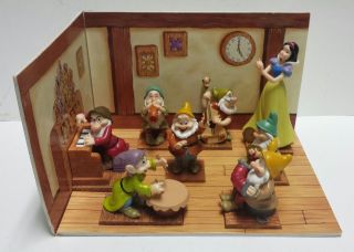 Enesco Disney Snow White & Seven Dwarfs 65th Anniversary 2002 Figurines Complete