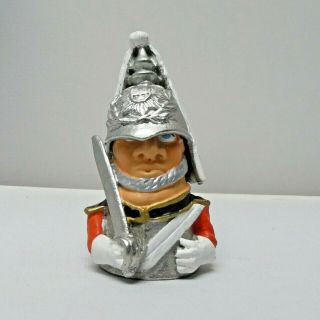 Vintage England Pewter Hand Painted Thimble British Guard 1.  5 "