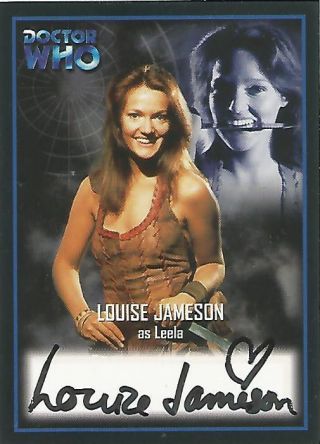 Doctor Who Definitive 2 - Au7 Louise Jameson " Leela " Autograph Card