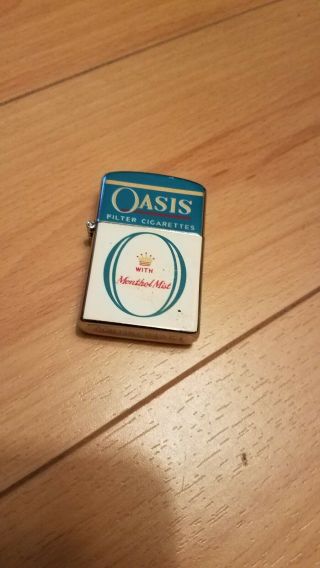 Oasis Filter Cigarettes Collector Lighter Continental Lighter Co.  New/no Fluid