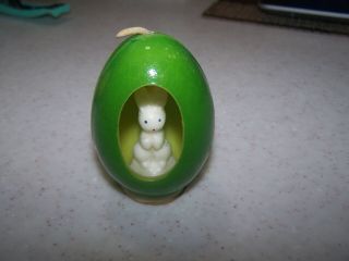 Vtg Easter Gurley Candle - Bunny Rabbit - Egg
