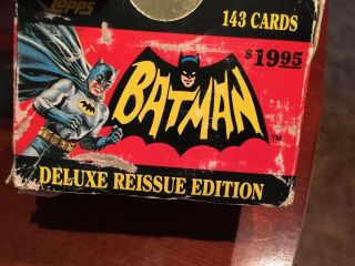 Vintage 1989 Topps Batman Deluxe Reissue Edition 1966 Trading Cards 143 Cards