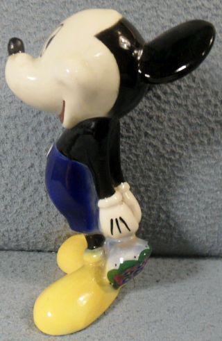 1940 ' s American Pottery Mickey Mouse ceramic figure 6 - inches tall 2