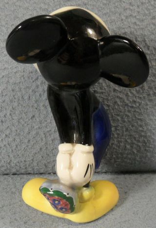1940 ' s American Pottery Mickey Mouse ceramic figure 6 - inches tall 3