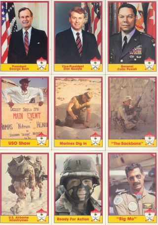 Desert Shield 1991 Pacific Complete Base Card Set Of 110 Ms