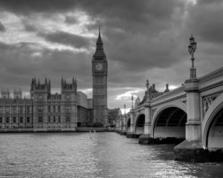 Uk Big Ben And Wesminister Bridge Glossy 8x10 Photo London Poster United Kingdom