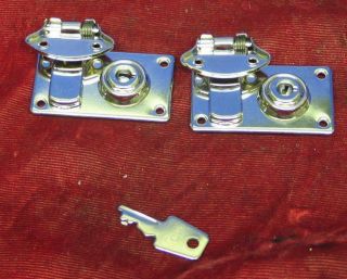 Lock Latches & Key For Singer 221 Featherweight Sewing Machine Case