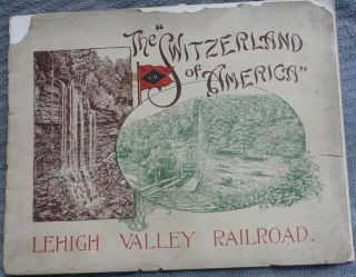 Copyright 1898 Lehigh Valley Railroad The Switzerland Of America Photograph Book