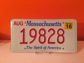 Massachusetts License Plate 1982 Birth Year 19828 The Spirit Of America 4