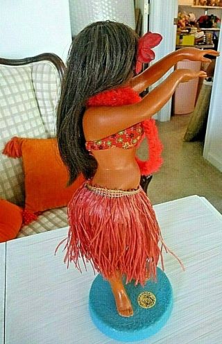 Vintage Hawaiian Hula Girl Hawaii Souvenir Doll Figurine 12 " Japan