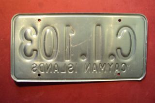CAYMAN ISLANDS dealer license plate - 1974 2