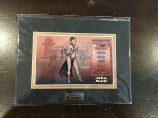 Star Wars Character Key Princess Leia Slave Jabba Prisoner 297/1000 Acme Archive