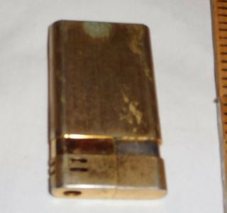 vintage gold color Lighter parts and repair Colibri 2