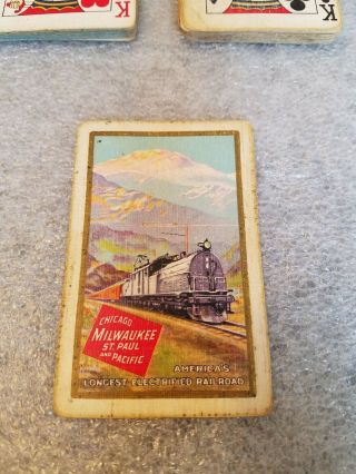 Chicago Milwaukee St.  Paul Pacific Railway Playing Cards