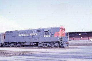 Southern Pacific Railroad Locomotive 3030 1967 Photo Slide