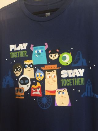 Retired 2018 Disney Pixar Fest Ap Annual Passholder T - Shirt Xxl 2x Toy Story