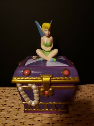 Disney Tinkerbell Treasure Chest Cookie Jar Tinker Bell Cute