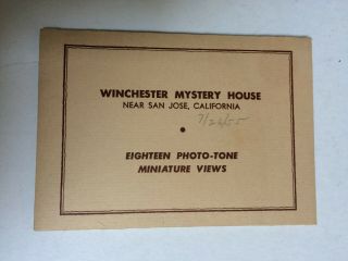 Vintage Photo - Tone Miniature Views,  Winchester Mystery House,  California 1955